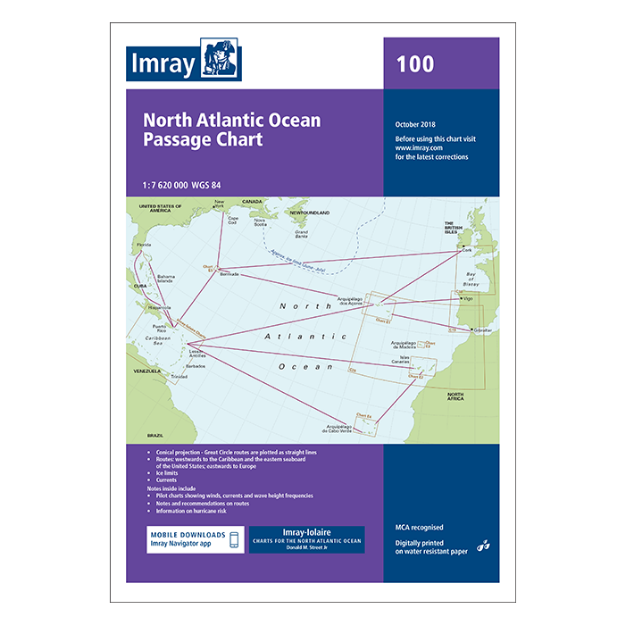Imray 100 - North Atlantic Ocean Passage Chart